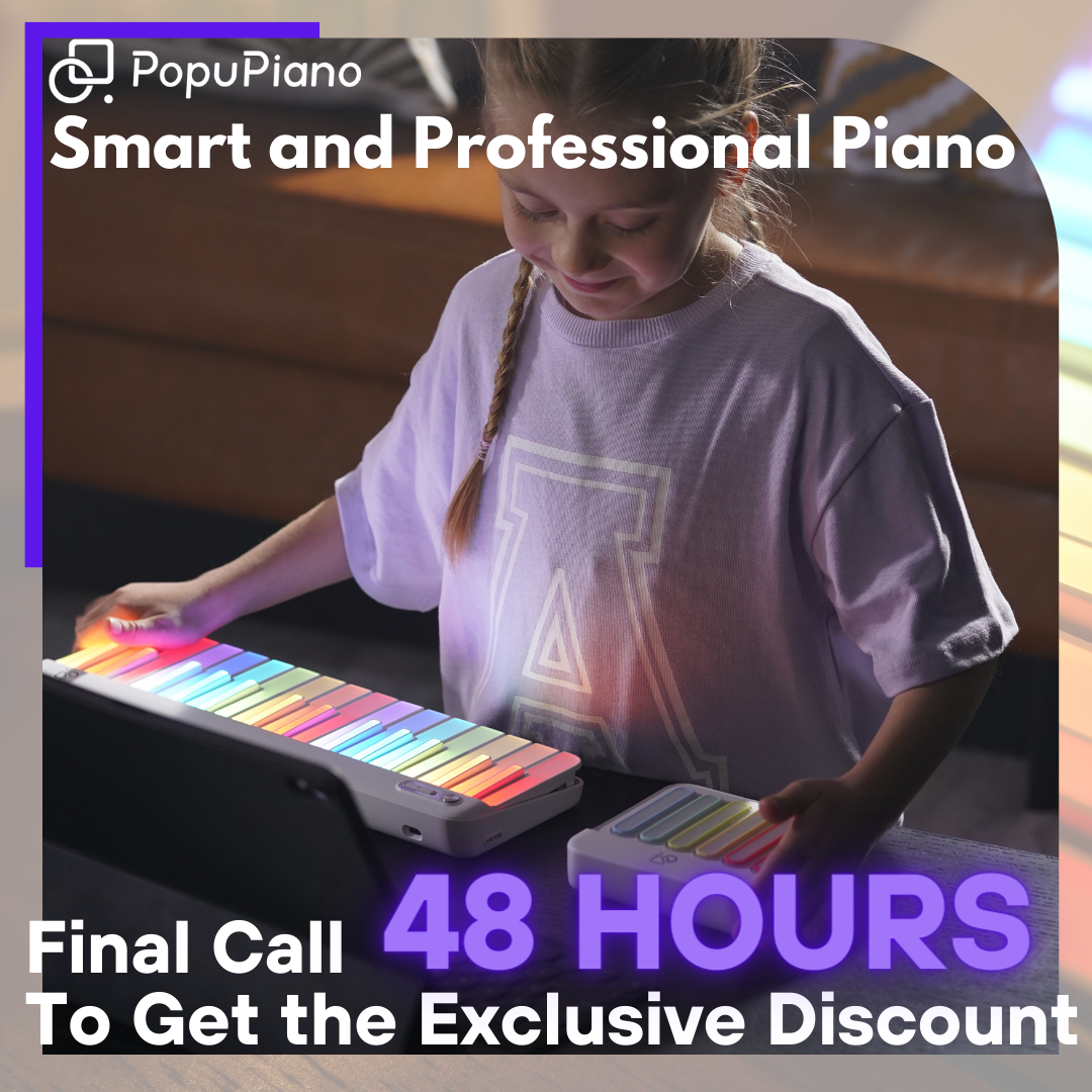 Exclusive Offer Now** PopuPiano Smart Portable Piano Fullset