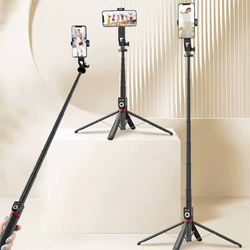 ZCJB multifunctional Bluetooth tripod selfie stick  (Ready Stock)