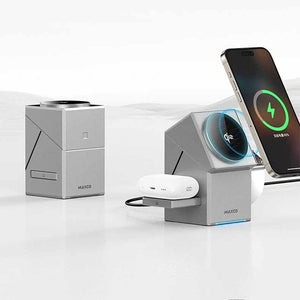 MAXCO MW11 three in one touch rotating wireless charger (Ready Stock)