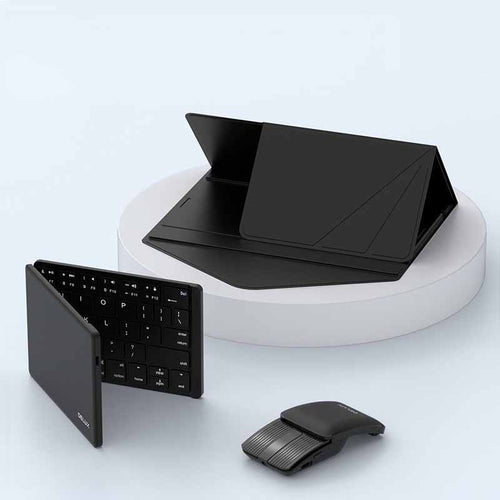 DeLUX MF10 Wireless Bluetooth Folding Keyboard and Mouse Set  (Ready Stock)
